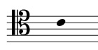 Middle C on the tenor clef